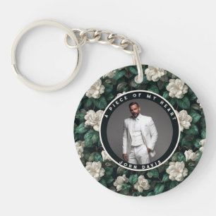 Bold Unique Gifts For Men Gardenias Floral Key Ring