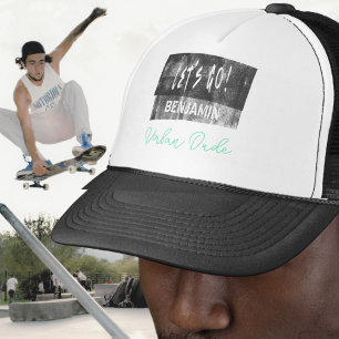 Bold Urban Graffiti Hand-Drawn Trucker Hat