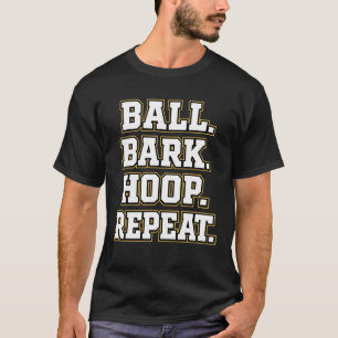Bold Varsity Dog Basketball Design T-Shirt
