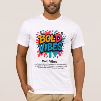 Bold Vibes – Vibrant Graffiti Style T-Shirt