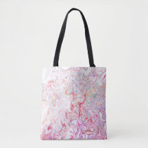 Bold Vibrant Pink Fluid Marble Swirl Abstract Art
