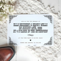 Bold Vintage Cowboy Western Wedding