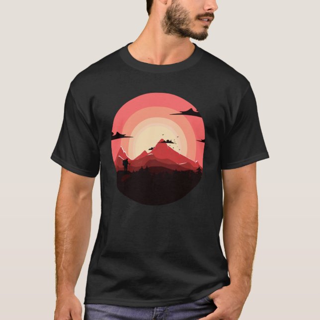 Bold Vintage Hiking Apparel T-Shirt (Front)