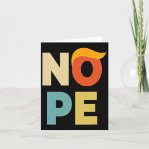 Bold Vintage Style Funny Anti-trump Card