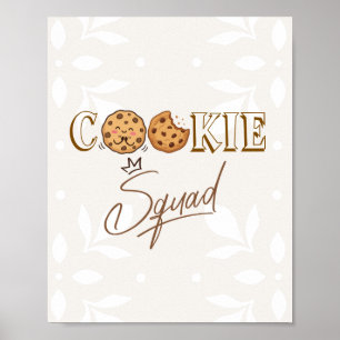 Bold Wall Art Poster cookie squad (Bold Sans Ser