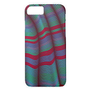 bold wavy abstract-red and blue Case-Mate iPhone case