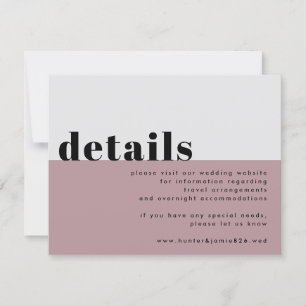 Bold "We Do" Light Mauve Collection Enclosure Card