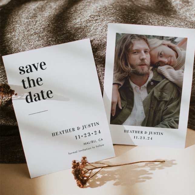 Bold Wedding Photo Save the Date (Creator Uploaded)