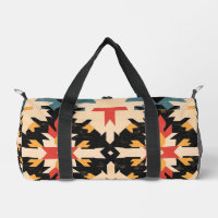 Bold, Western Style, Geometric Duffle Bag