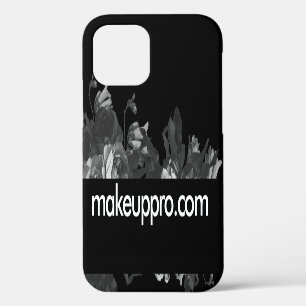 Bold White Snow Makeup Website Black Rose Bouquet iPhone 12 Case