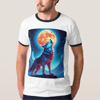 Bold Wolf and Moon T-Shirt