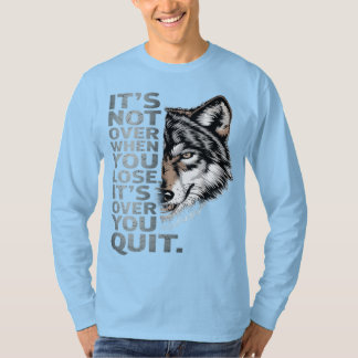Bold Wolf Motivational Design: Perseverance  T-Shirt