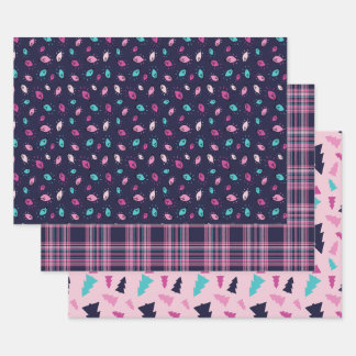 Bold Wrapping Paper Set of 3 Sheets