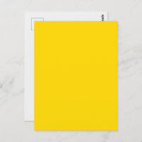 Bold Yellow Custom Postcard Design