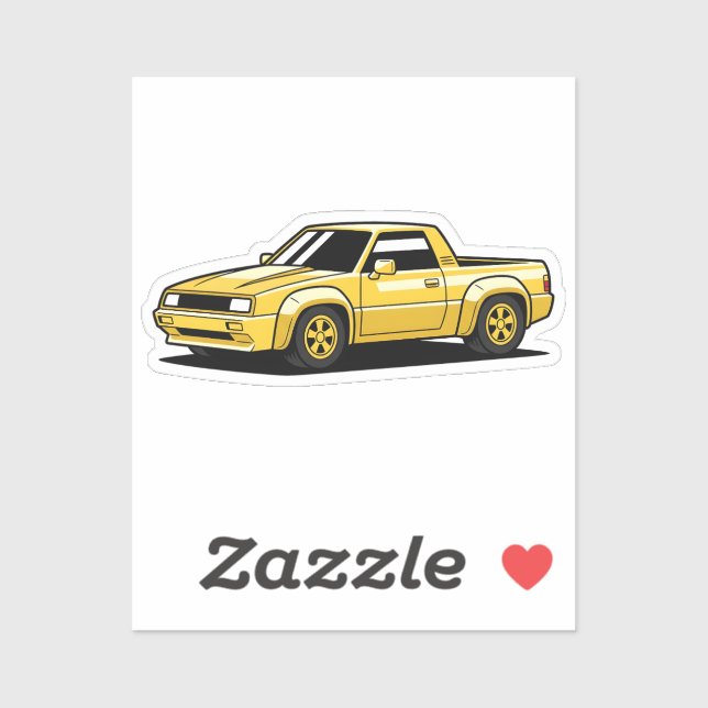 Bold Yellow Pickup Toon (Sheet)