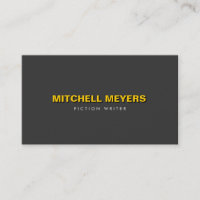 BOLD YELLOW SHADOW Business Card