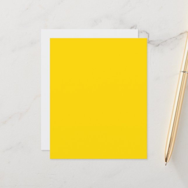 Bold Yellow & White Event Paper – Customisable (Front/Back In Situ)