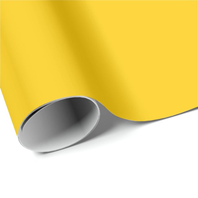 Bold Yellow Wrapping Paper (Roll Corner)