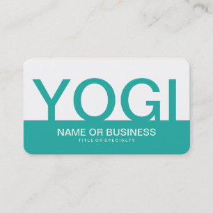 bold YOGI Business Card