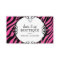 Bold Zebra Print Jewellery Designer Business Card