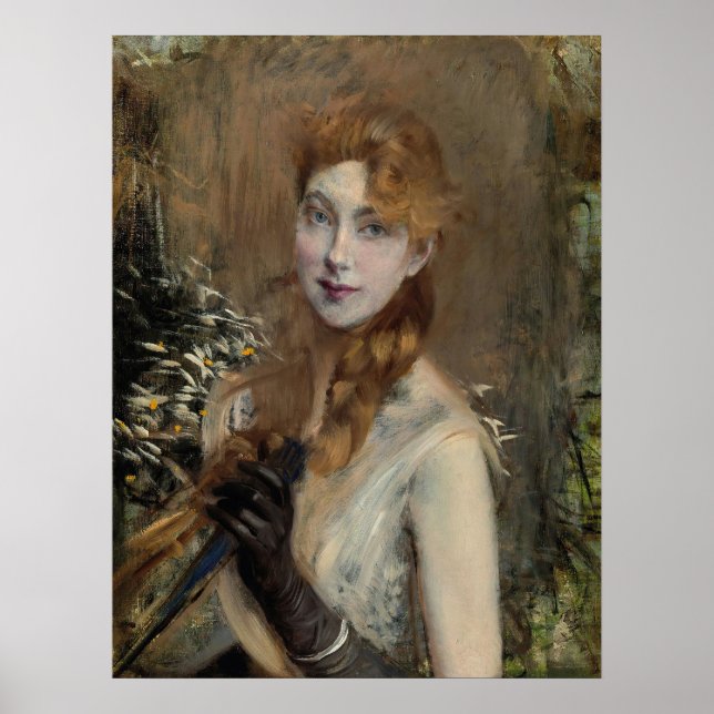 Boldini - Blonde Braid 1885 Poster (Front)
