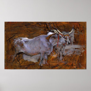 Boldini - Cattle 1885 Poster