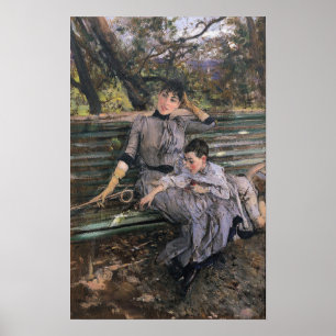 Boldini - In Garden Poster