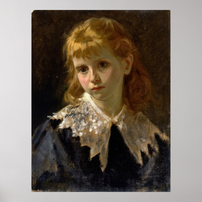 Boldini - Portrait Of Little Girl 1860 Poster (Front)