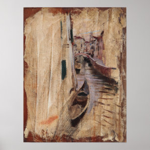 Boldini - View In A Venetian Canal Poster