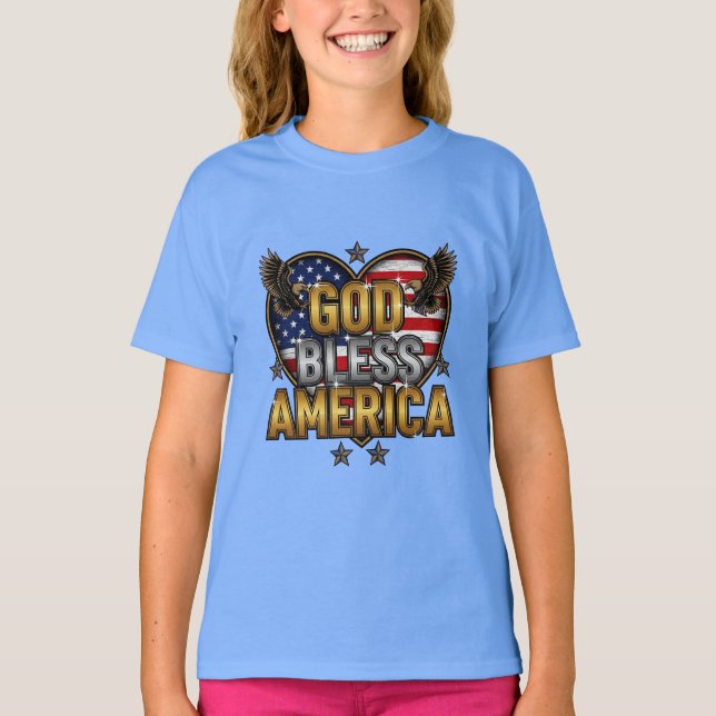 Boldly Blessed  American Spirit T-shirt design  (Front)