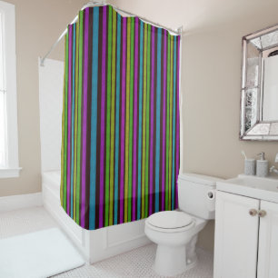 Boldly Striped Shower Curtain
