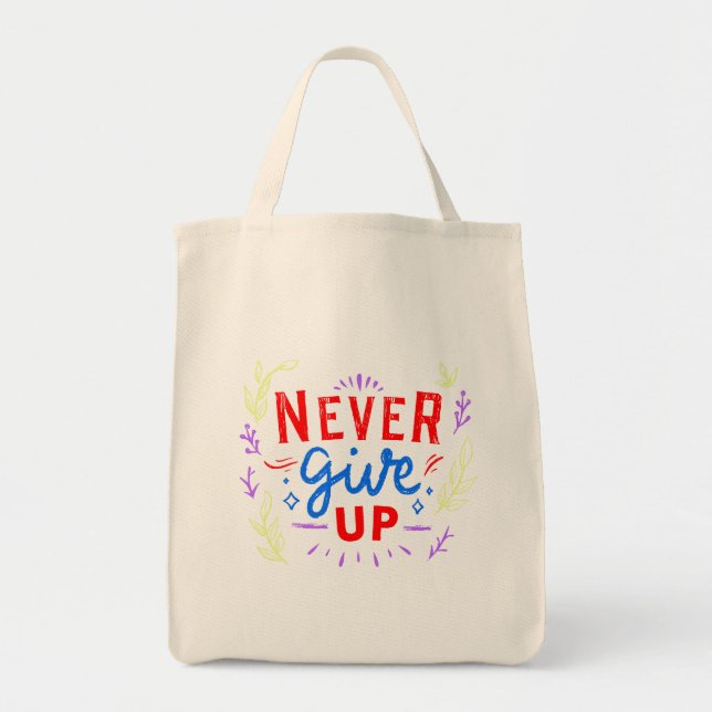 Boldly Unstoppable: A Burst of Motivation Tote Bag (Front)