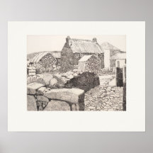 Boleigh Farm Cornwall Eleanor Hughes Restrike