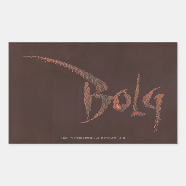 Bolg Name Rectangular Sticker (Front)