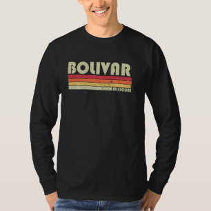Bolivar Mo Missouri Funny City Home Roots  Retro 7 T-Shirt