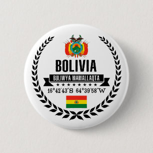Bolivia 6 Cm Round Badge