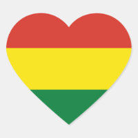 Bolivia/Bolivian (Civil) Heart Flag