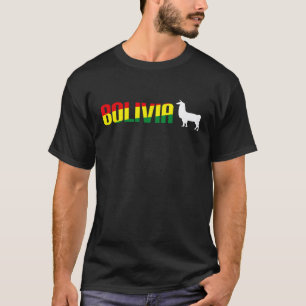 Bolivia Bolivian Llama Soccer Men Women Kids T-Shirt