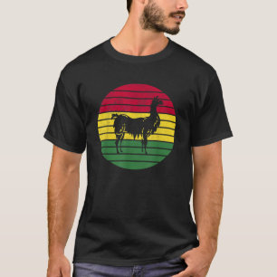 Bolivia Bolivian Llama Vintage Styled Bolivian Gif T-Shirt