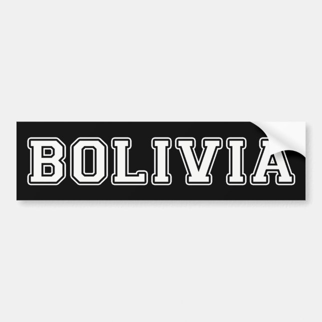 Bolivia Bumper Sticker (Front)