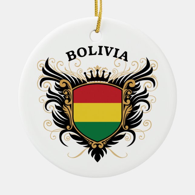 Bolivia Ceramic Tree Decoration (Front)