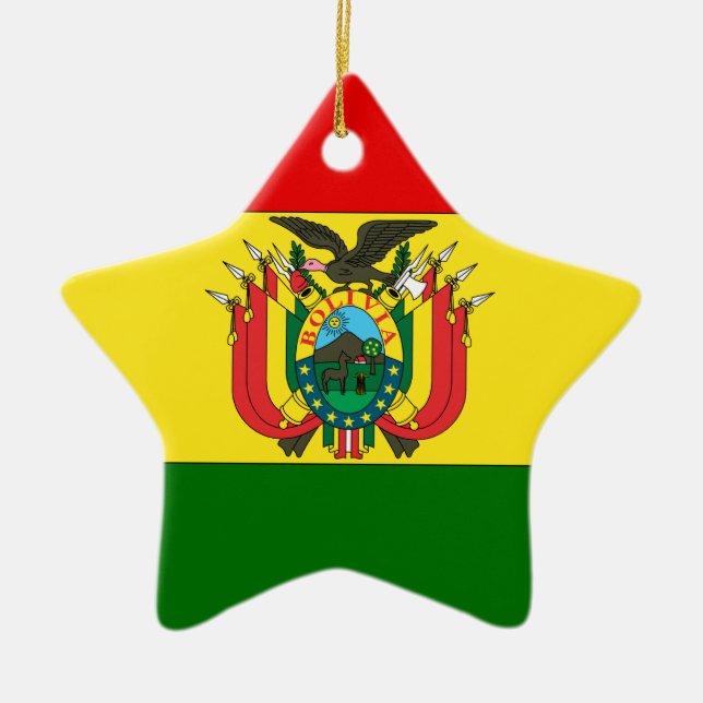 Bolivia Ceramic Tree Decoration (Front)