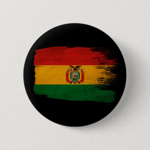 Bolivia Flag 6 Cm Round Badge
