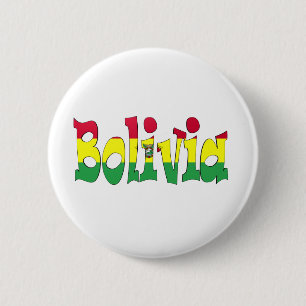 Bolivia Flag 6 Cm Round Badge