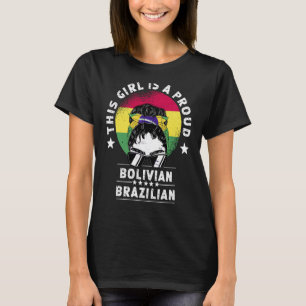 Bolivia Flag Brazil Grown Women Girl Citizen Pride T-Shirt