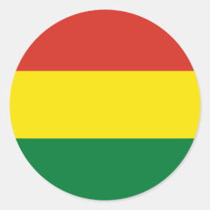 Bolivia Flag Classic Round Sticker