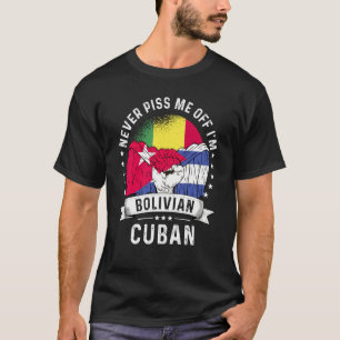 Bolivia Flag Cuba Grown Humor Citizen Pride T-Shirt