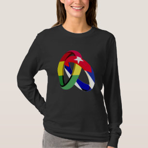 Bolivia Flag Cuba Grown Ring Marriage Wedding T-Shirt
