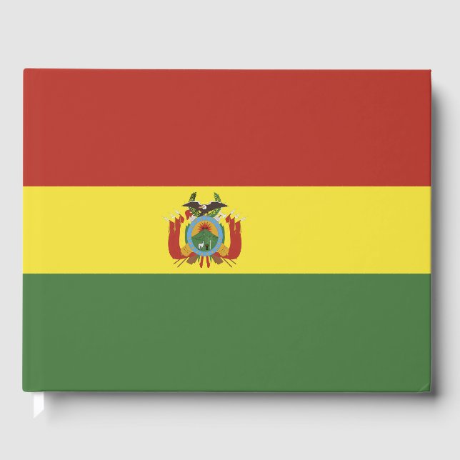 Bolivia flag guest book (Front)