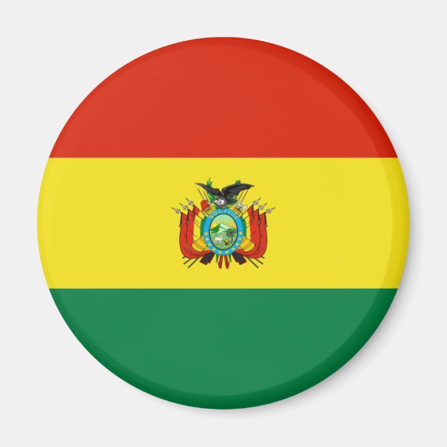 Bolivia flag magnet (Front)